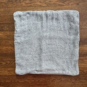 Pottery Barn Woven Gray pillow cover